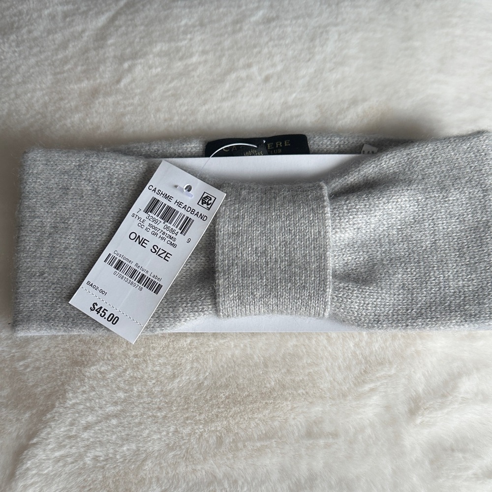 Gray Cashmere Headband